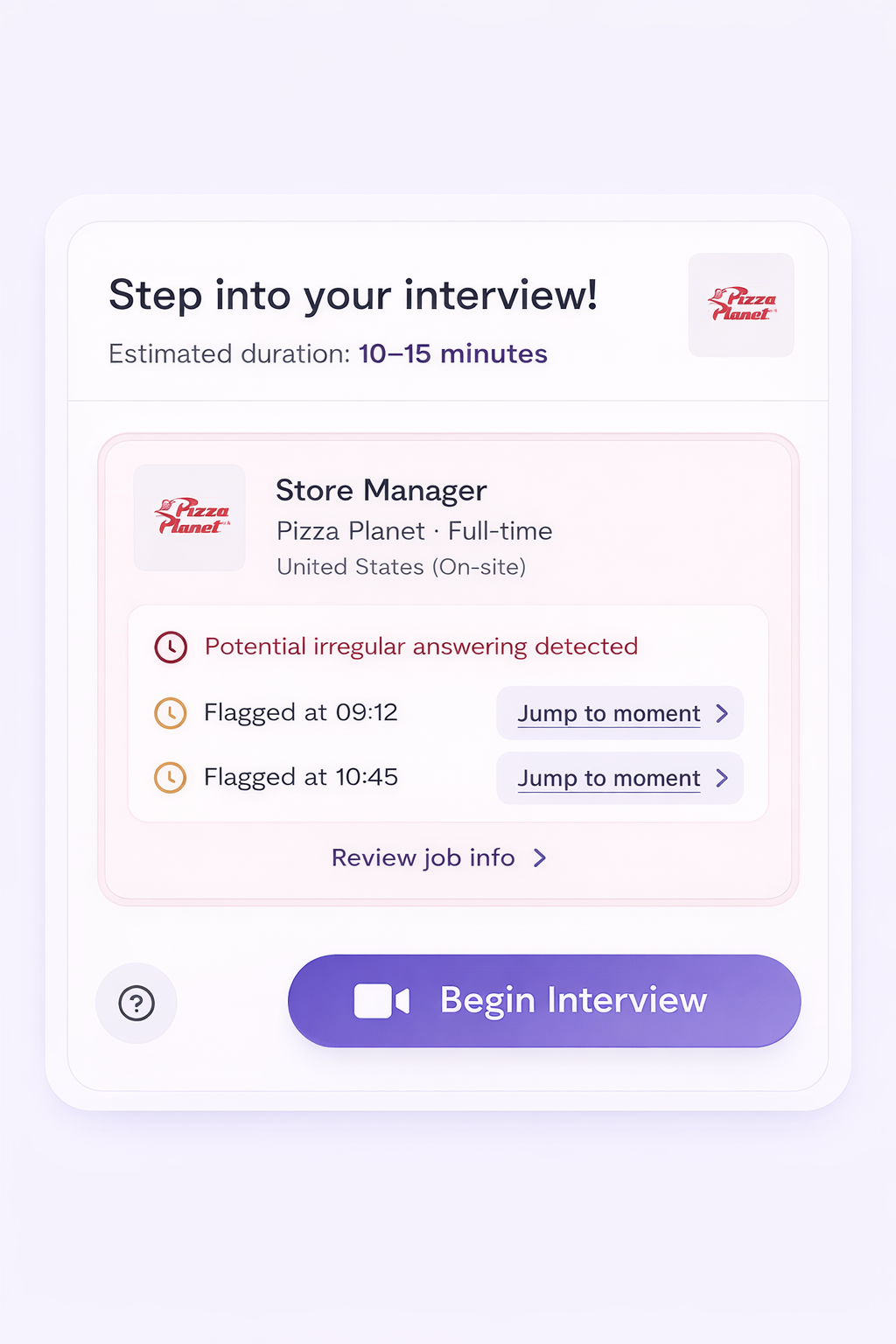 Interview step