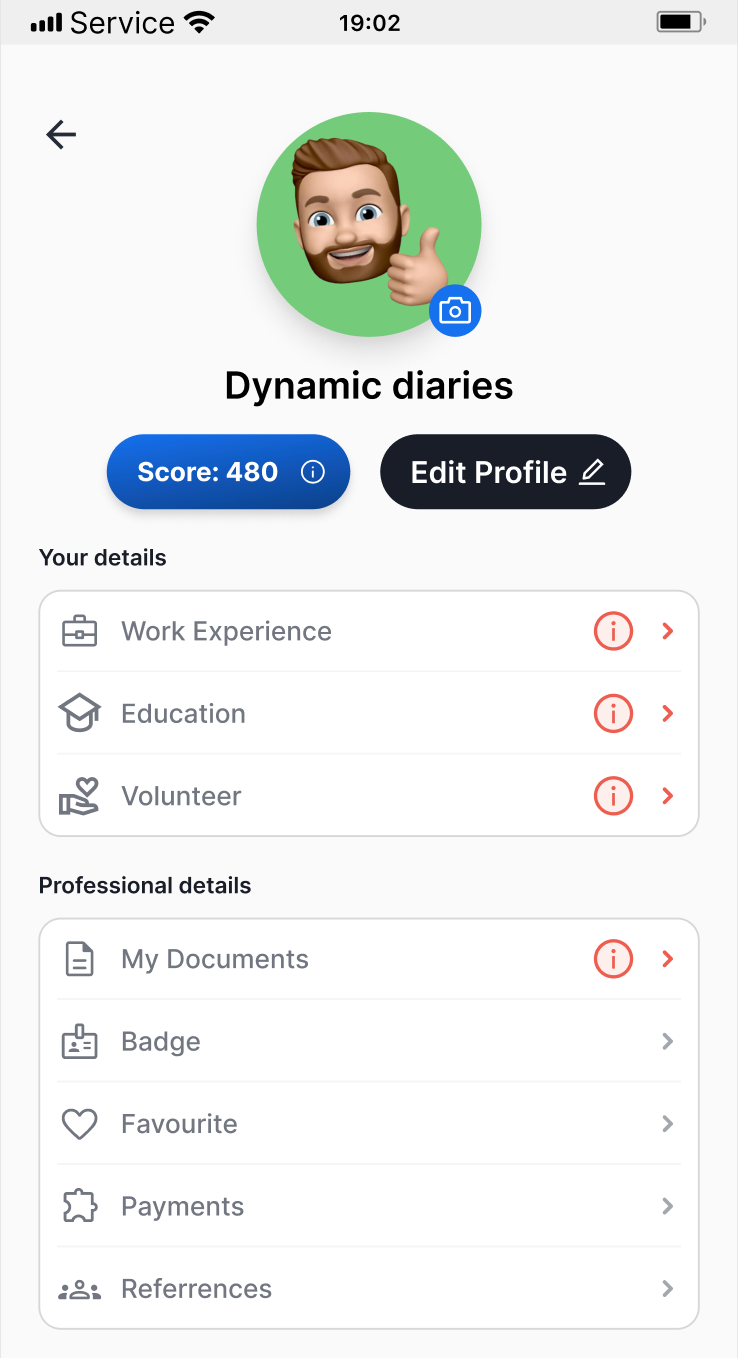User profile